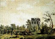 Caspar David Friedrich Landscape with Pavilion oil on canvas